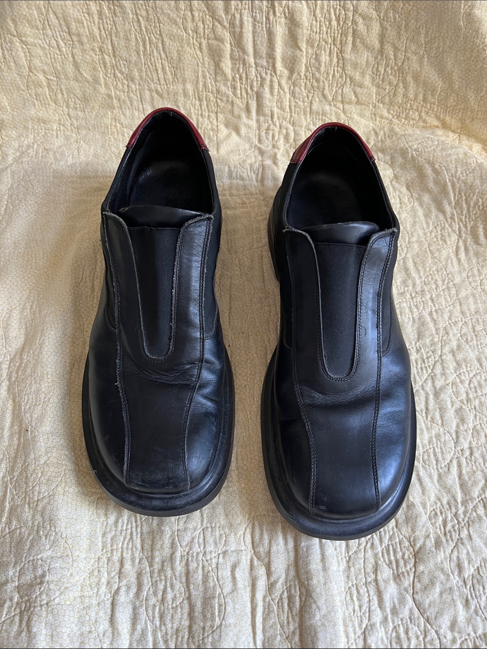Kenneth Cole Reaction Men's Black Slip-On Leather Dress Shoes
